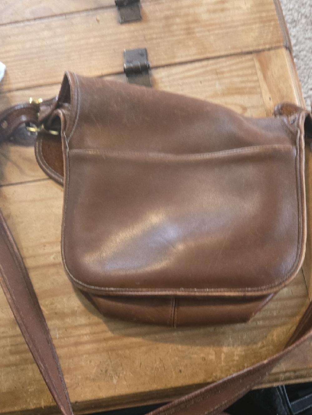 Vintage Coach Brown Leather Crossbody Bag - Picture 6 of 6